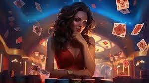 Tampilan antarmuka permainan Teen Patti di aplikasi mobile fonix3388 dengan meja kartu interaktif